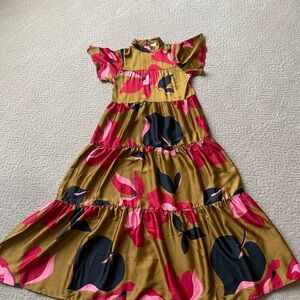 Corey Lynn Calter Red and Gold Dress